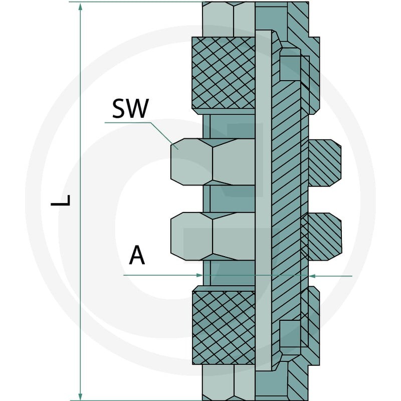 GRANIT A-GSV-6/4-MSv proste złącze grodziowe 60601103027 - 60601103027 - Sklep rolniczy PoltechParts