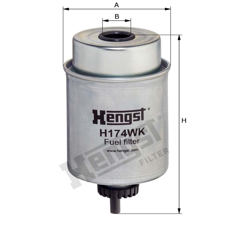 Hengst Filtr paliwa H174WK 866H174WK | poltechparts.pl