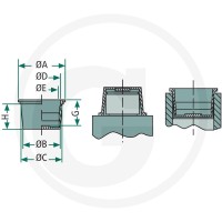 GRANIT Zatyczka ochronna GPN 610 81501518 - 81501518 - Sklep rolniczy PoltechParts