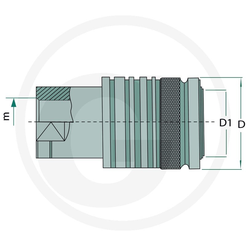GRANIT KM 30-2 (M30x2) DN25-BG6 81511212 - 81511212 - Sklep rolniczy PoltechParts