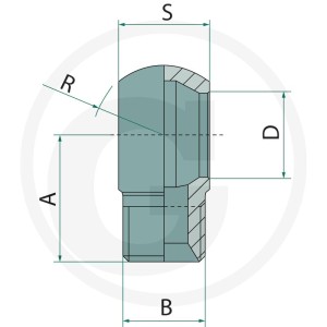 GRANIT Króciec pierścieniowy M10 x M10 x 1 60° 81522047
