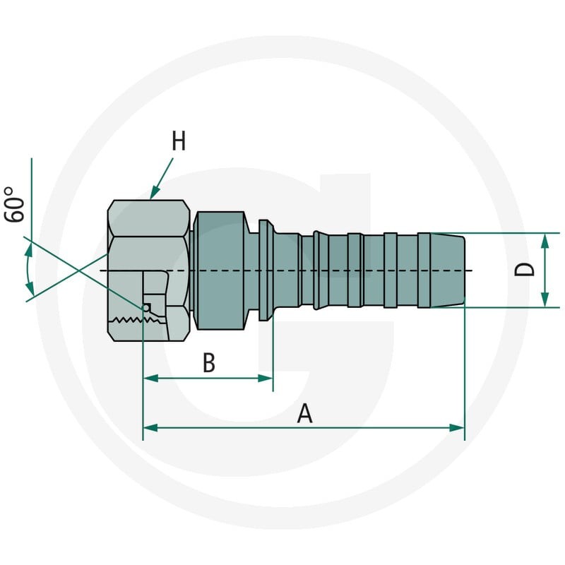 Gates PNB 25 DKOR 1" 81503252 | poltechparts.pl