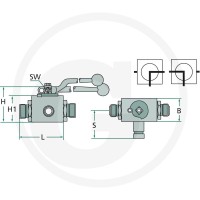 GRANIT Zawór kulowy BKH-3L-20S (M30x2,0) 81520028 - 81520028 - Sklep rolniczy PoltechParts