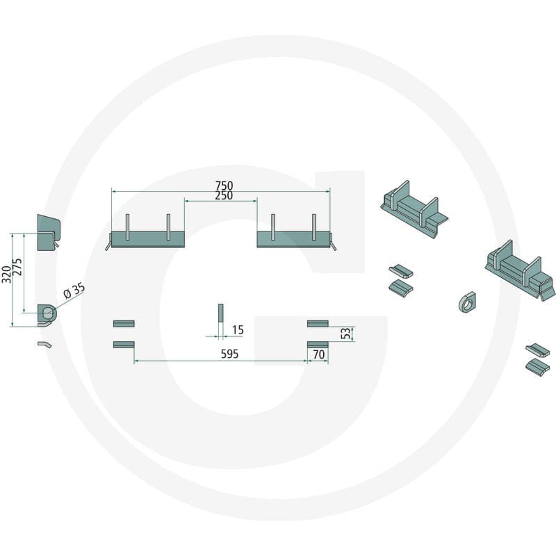 GRANIT Zestaw elementów wypalanych 778755202 - 778755202 - Sklep rolniczy PoltechParts