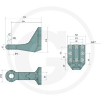 Scharmüller Ucho zaczepu 77700652501 | poltechparts.pl