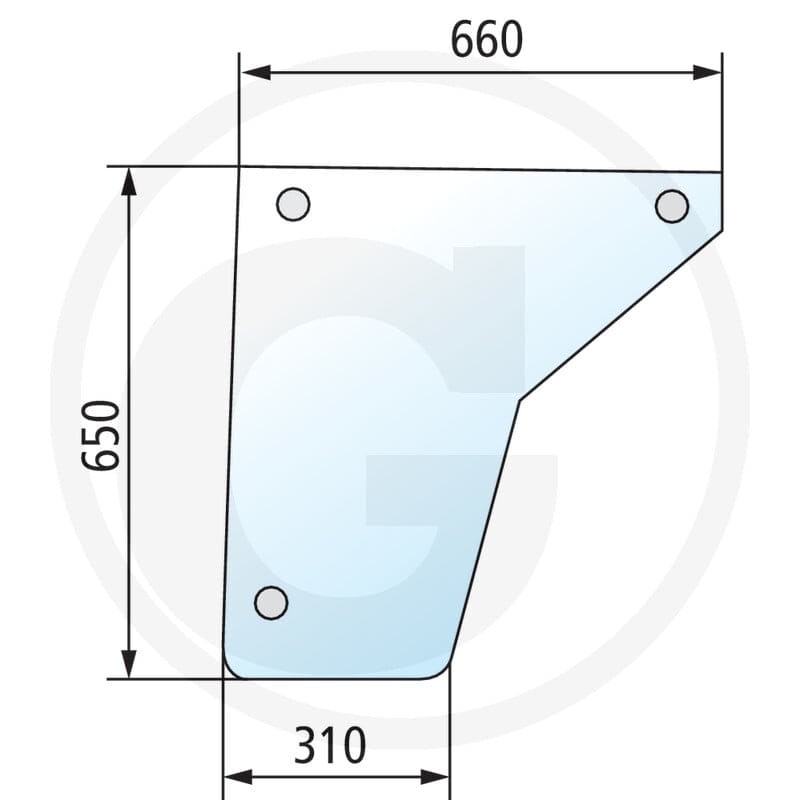 GRANIT Szyba drzwi 650S32428C1
