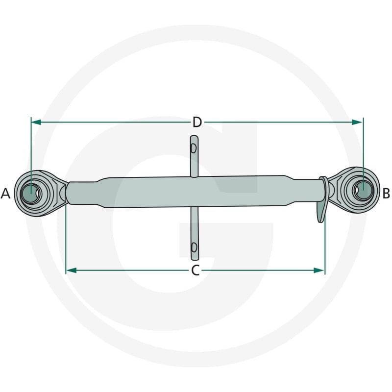 CBM Łącznik górny mechaniczny 7123PE252435 - 7123PE252435 - Sklep rolniczy PoltechParts