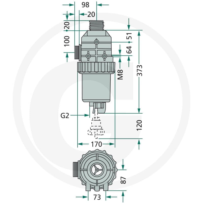 ARAG Filtr ssący 6703172473 - 6703172473 - Sklep rolniczy PoltechParts