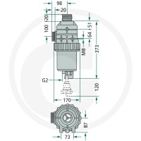 ARAG Filtr ssący 6703172473 - 6703172473 - Sklep rolniczy PoltechParts