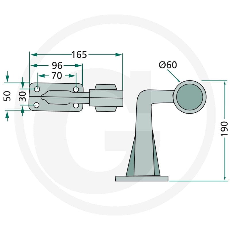 GRANIT Lampa pozycyjna tylna 7070010336 - 7070010336 - Sklep rolniczy PoltechParts