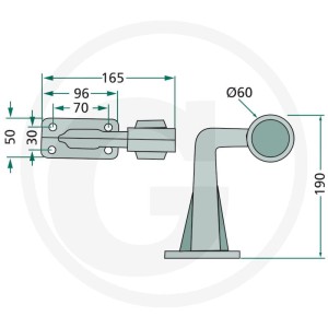 GRANIT Lampa pozycyjna tylna 7070010336