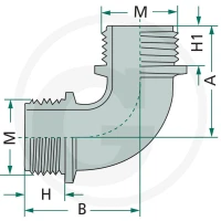 ARAG Kolanko 90° 670123255 - 670123255 - Sklep rolniczy PoltechParts