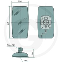 GRANIT Lusterko 65499310 | poltechparts.pl