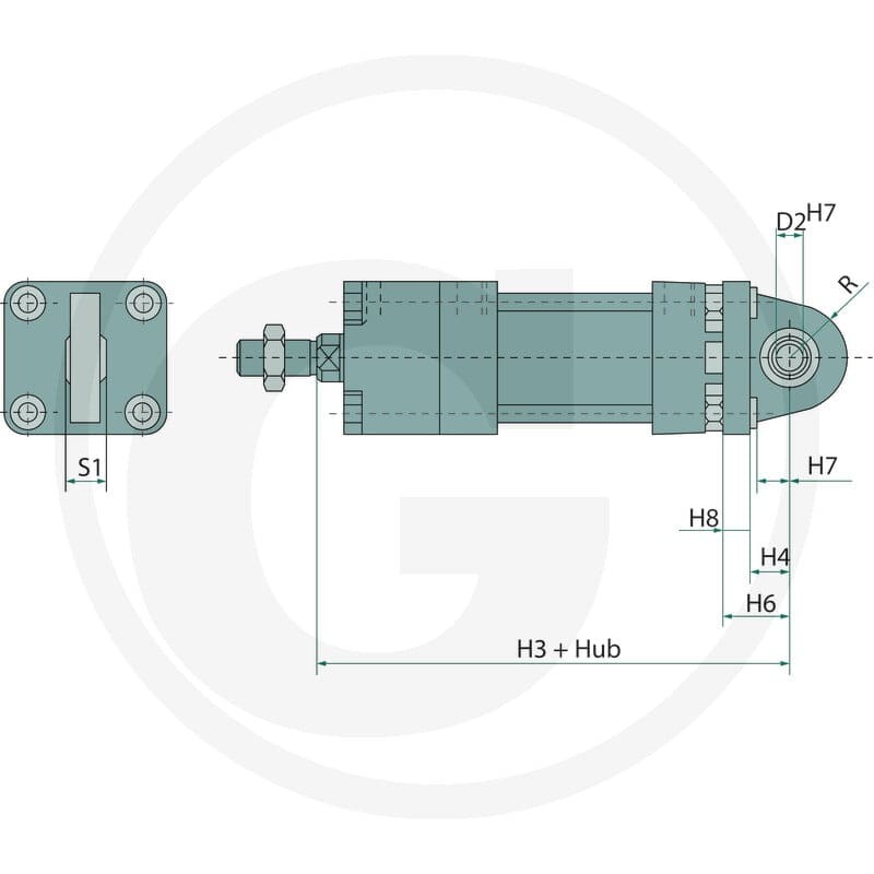 GRANIT ZHO-BEF-BAS-32 Mocowanie kpl. 606PD23843 - Sklep PoltechParts