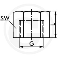 GRANIT F-VM-1/2-MSv Nakrętka - zaślepka 60612813009 - 60612813009 - Sklep rolniczy PoltechParts
