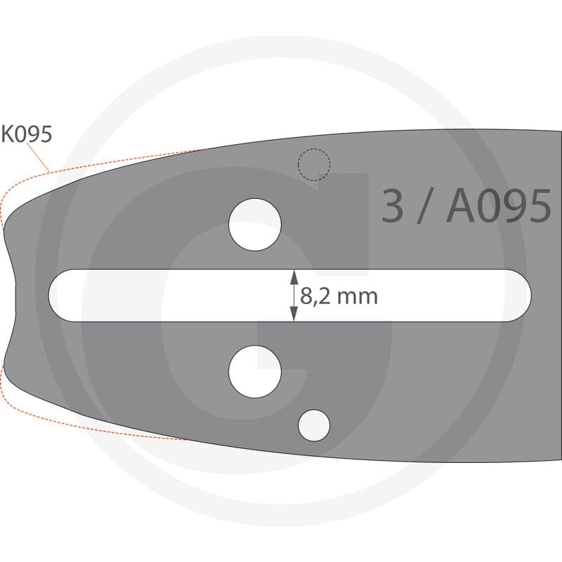GRANIT Endurance Cut Zestaw prowadnic łańcucha 2 + 1 55290040 - 55290040 - Sklep rolniczy PoltechParts