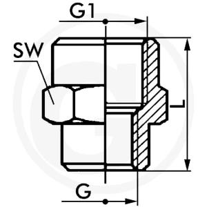 GRANIT F-Mr-3/8-1/8-MSv Gniazdo 60612174507
