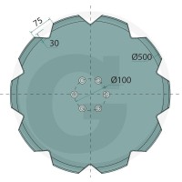 GRANIT Krój tarczowy 5602800021 - 5602800021 - Sklep rolniczy PoltechParts