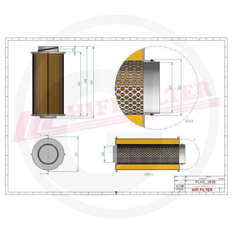 HIFI Filtr hydrauliczny 56702005 | poltechparts.pl