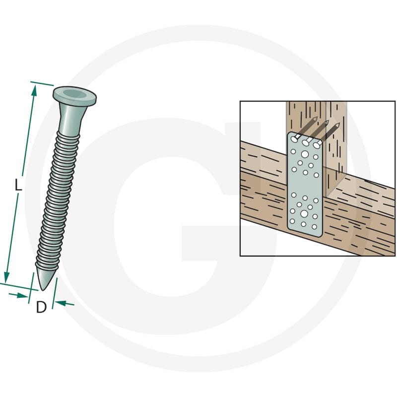 GRANIT Gwoździe pierścieniowe 48791044025 - 48791044025 - Sklep rolniczy PoltechParts