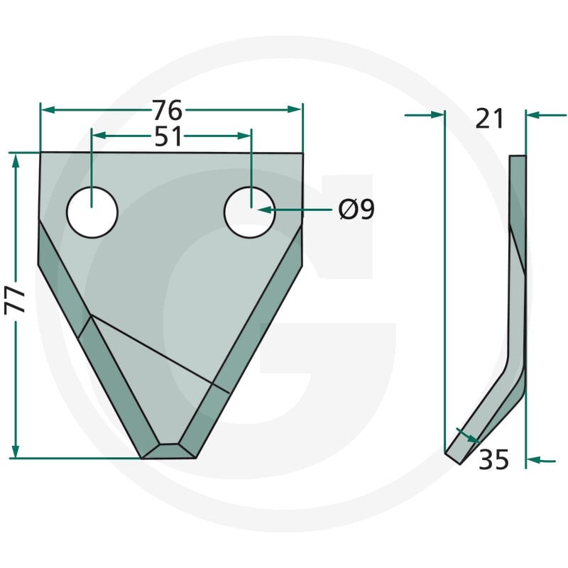 GRANIT Nóż 527527316 - 527527316 - Sklep rolniczy PoltechParts