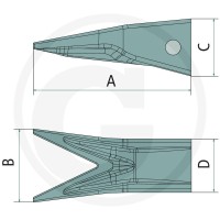 GRANIT Ząb 50915Z40033 - 50915Z40033 - Sklep rolniczy PoltechParts