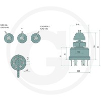 GRANIT Włącznik kierunkowskazów 5070010341 - 5070010341 - Sklep rolniczy PoltechParts