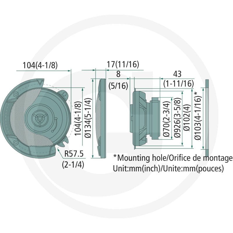 KENWOOD 2-drożny zestaw głośników (= 2 sztuki) 5060010137 - Sklep PoltechParts