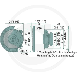 KENWOOD 2-drożny zestaw głośników (= 2 sztuki) 5060010137