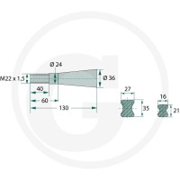 BLUELINE Ząb 439439019 - 439439019 - Sklep rolniczy PoltechParts