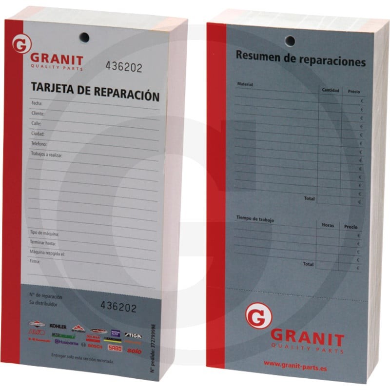 GRANIT Karta napraw 37279999E