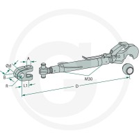 Walterscheid Łącznik górny mechaniczny 395200189 - 395200189 - Sklep rolniczy PoltechParts