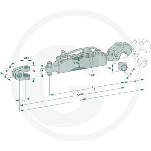 Walterscheid Łącznik górny hydrauliczny 395204484