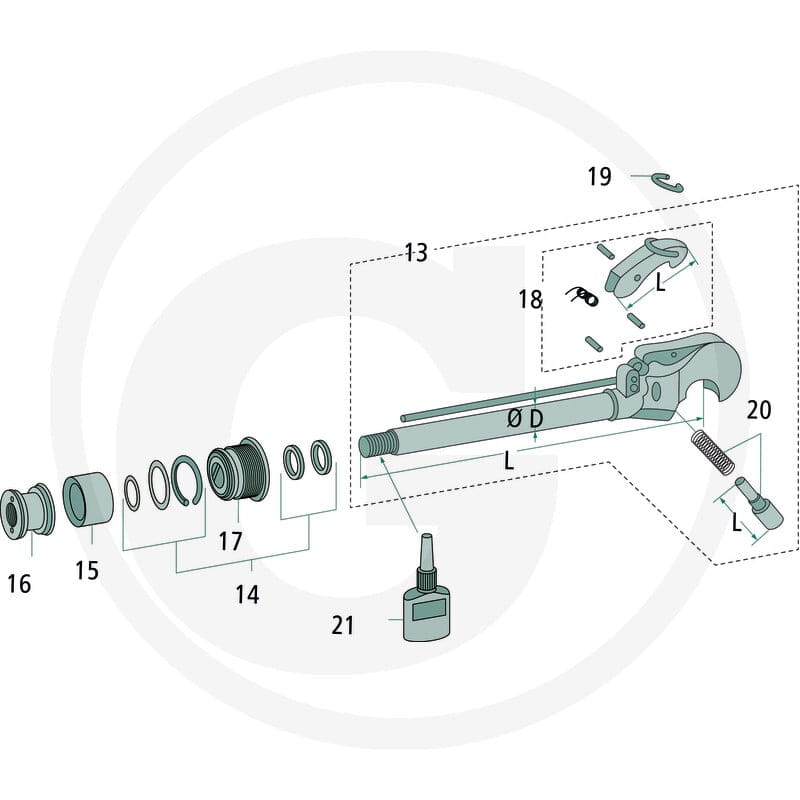 Walterscheid Uszczelka tłoka 395309483 | poltechparts.pl