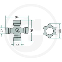 Weasler Przegub 397528035003 - 397528035003 - Sklep rolniczy PoltechParts