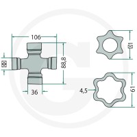 Weasler Przegub 397528036002 - 397528036002 - Sklep rolniczy PoltechParts