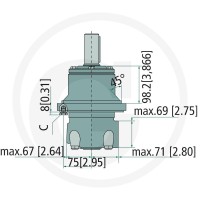 WHITE Silnik hydrauliczny OMTW 200 257151B3025 - 257151B3025 - Sklep rolniczy PoltechParts