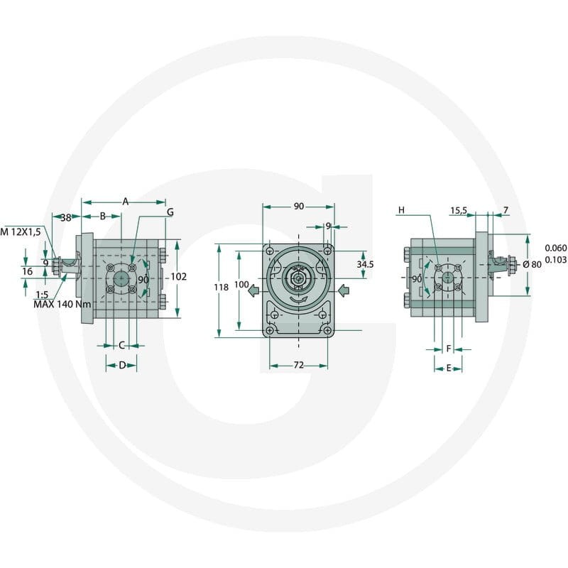 Casappa PLP20.16D0-54B2-LBE/BC-N-EL FS 25702025 - 25702025 - Sklep rolniczy PoltechParts