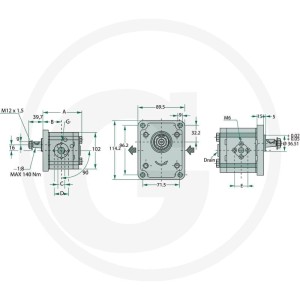 Casappa Silnik PLM20.11,2R0-82E2-LEA/EA-N 25703003