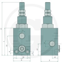 Oleodinamica Marchesini Ogranicznik ciśnienia VMP 3/4” 85034006 - Sklep PoltechParts