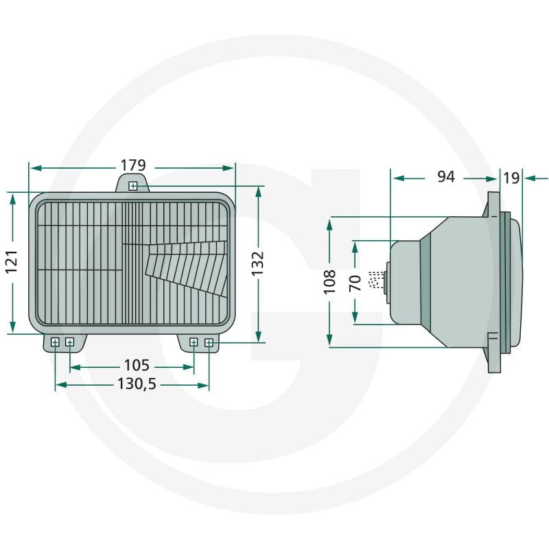Cobo Reflektor kierunkowy 22705569000 - 22705569000 - Sklep rolniczy PoltechParts