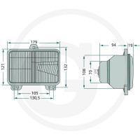 Cobo Reflektor kierunkowy 22705569000 - 22705569000 - Sklep rolniczy PoltechParts