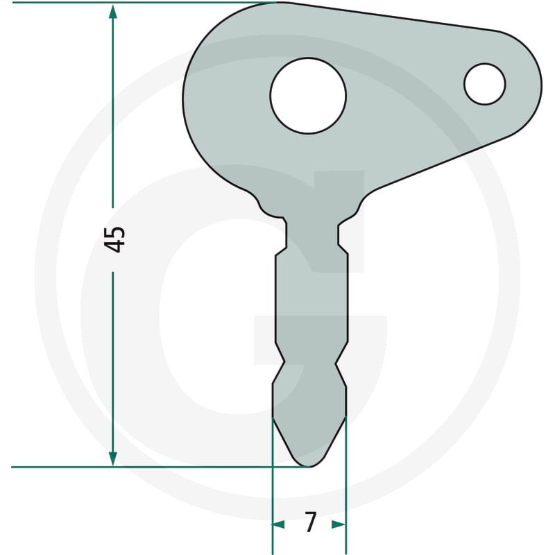 Cobo Kluczyk zapasowy 22714121400 - 22714121400 - Sklep rolniczy PoltechParts
