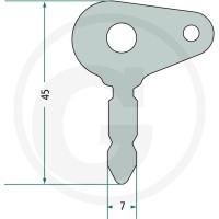 Cobo Kluczyk zapasowy 22714121400 - 22714121400 - Sklep rolniczy PoltechParts