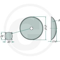 GRANIT Talerz brony talerzowej 11302893 - Sklep PoltechParts