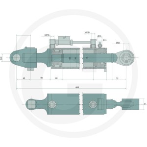 GRANIT Łącznik górny hydrauliczny 20000240