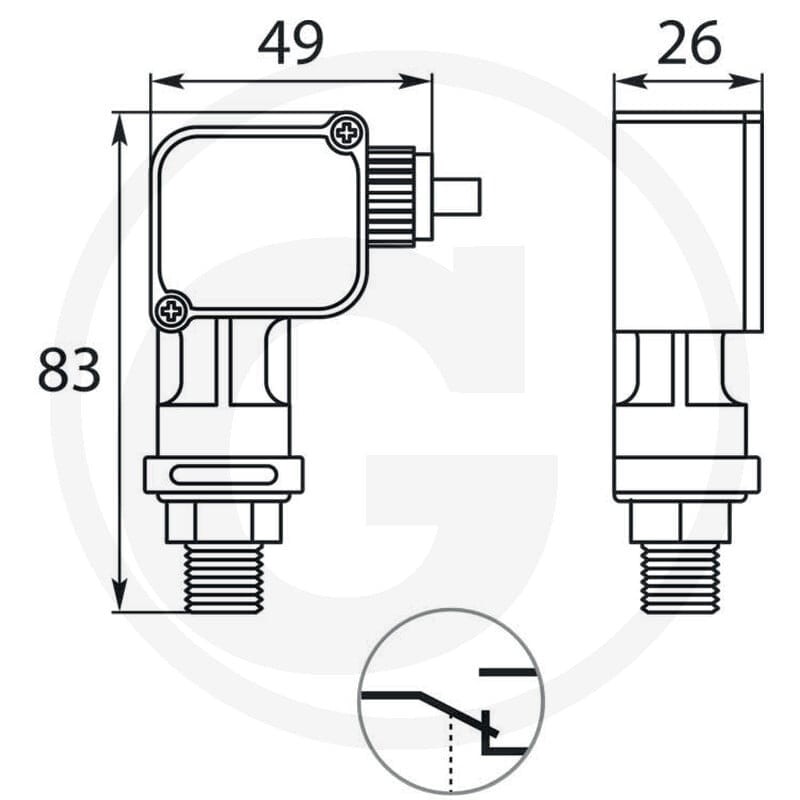 GRANIT Włącznik ciśnieniowy PR5 22200167 - 22200167 - Sklep rolniczy PoltechParts