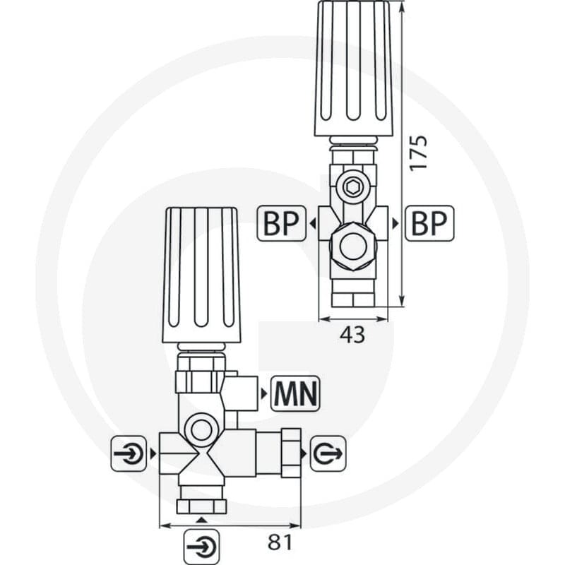 GRANIT Zawór bocznikujący 22200221 - 22200221 - Sklep rolniczy PoltechParts
