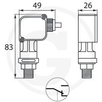 GRANIT Włącznik ciśnieniowy PR5 22200166 - 22200166 - Sklep rolniczy PoltechParts