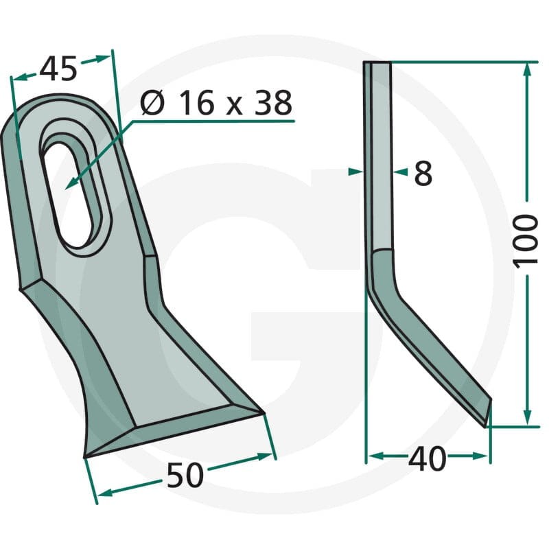 GRANIT Nóż typu Y 18063-UNI-05 - 18063-UNI-05 - Sklep rolniczy PoltechParts